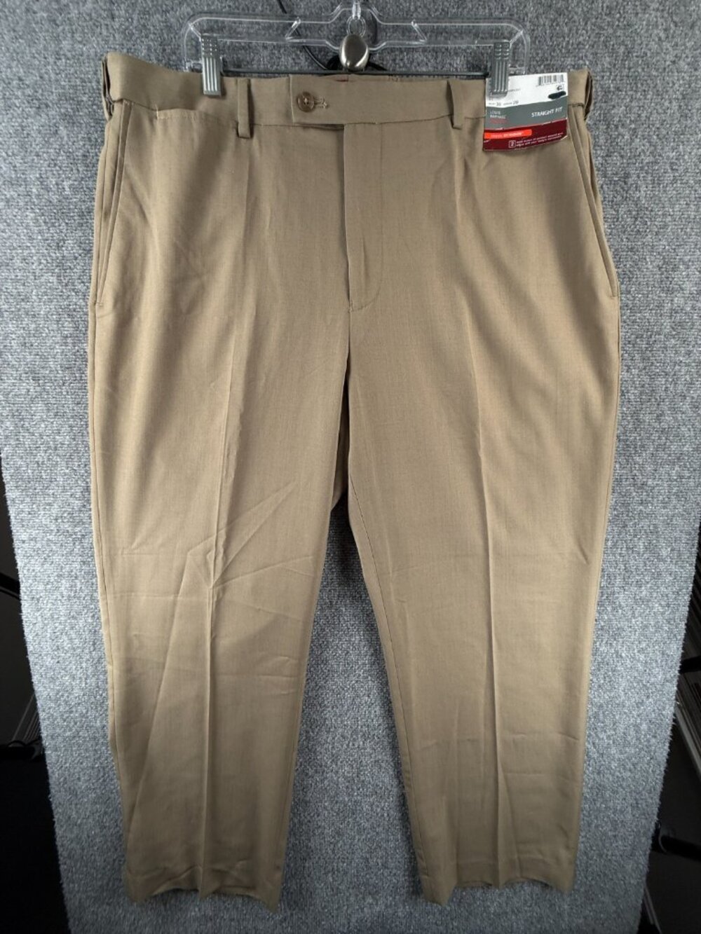 NWT Louis Raphael Dress Pants Slacks Brown 38x29 Wool Blend Hidden Extension